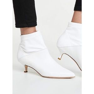Tibi Jean Bootie - white